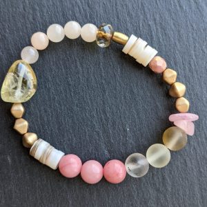 Mixed-Media-Bracelet-Pink