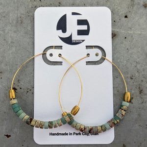 jasper brass large hoops