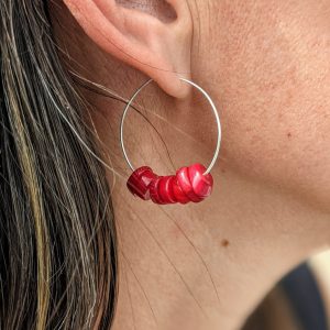 bamboo coral hoops